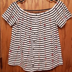 Lucky Brand embroidered top